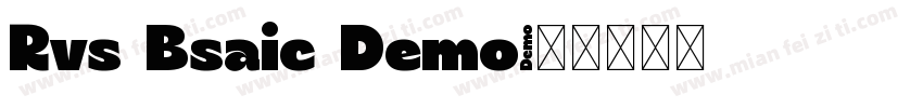 Rvs Bsaic Demo字体转换